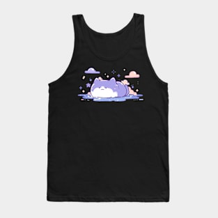 Cute Kawaii Chill Summer Kitty Tank Top